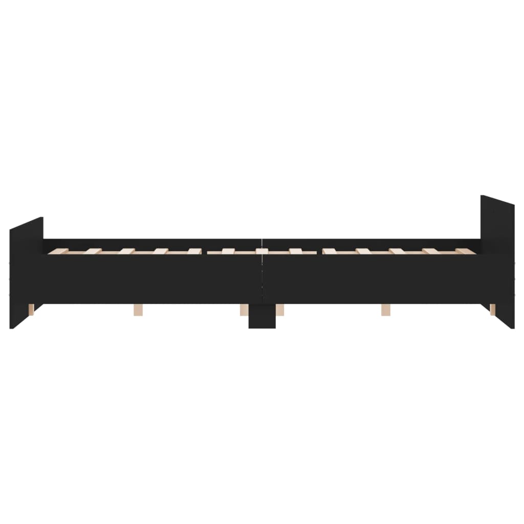 Modern Wooden King Size 150cm Bed Frame Base With Headboard & Footboard