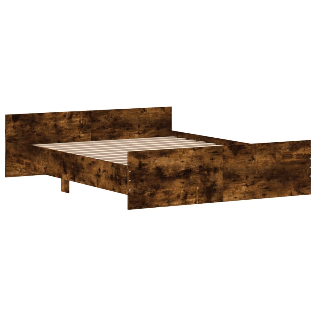 Modern Wooden King Size 150cm Bed Frame Base With Headboard & Footboard