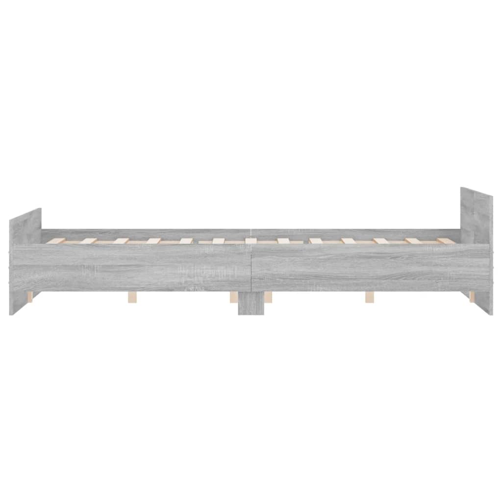 Modern Wooden King Size 150cm Bed Frame Base With Headboard & Footboard