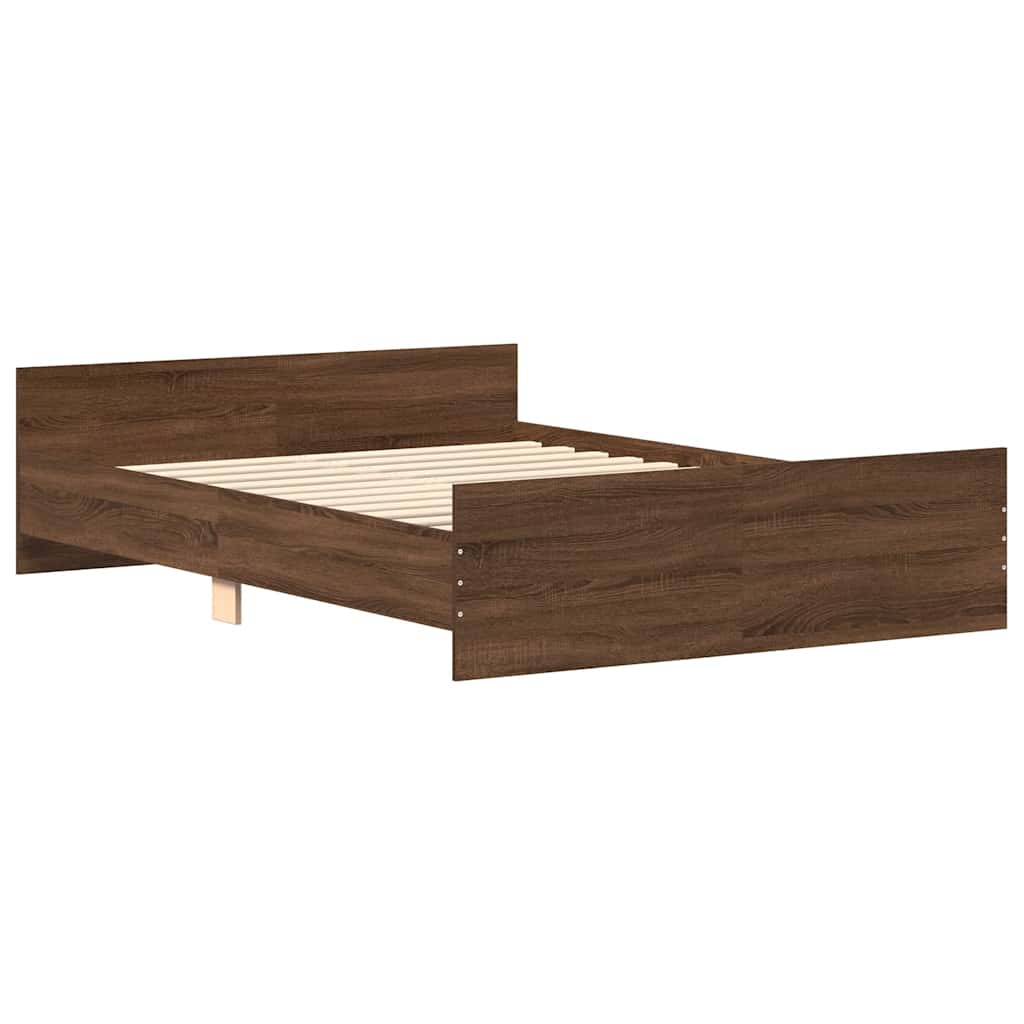 Modern Wooden King Size 150cm Bed Frame Base With Headboard & Footboard