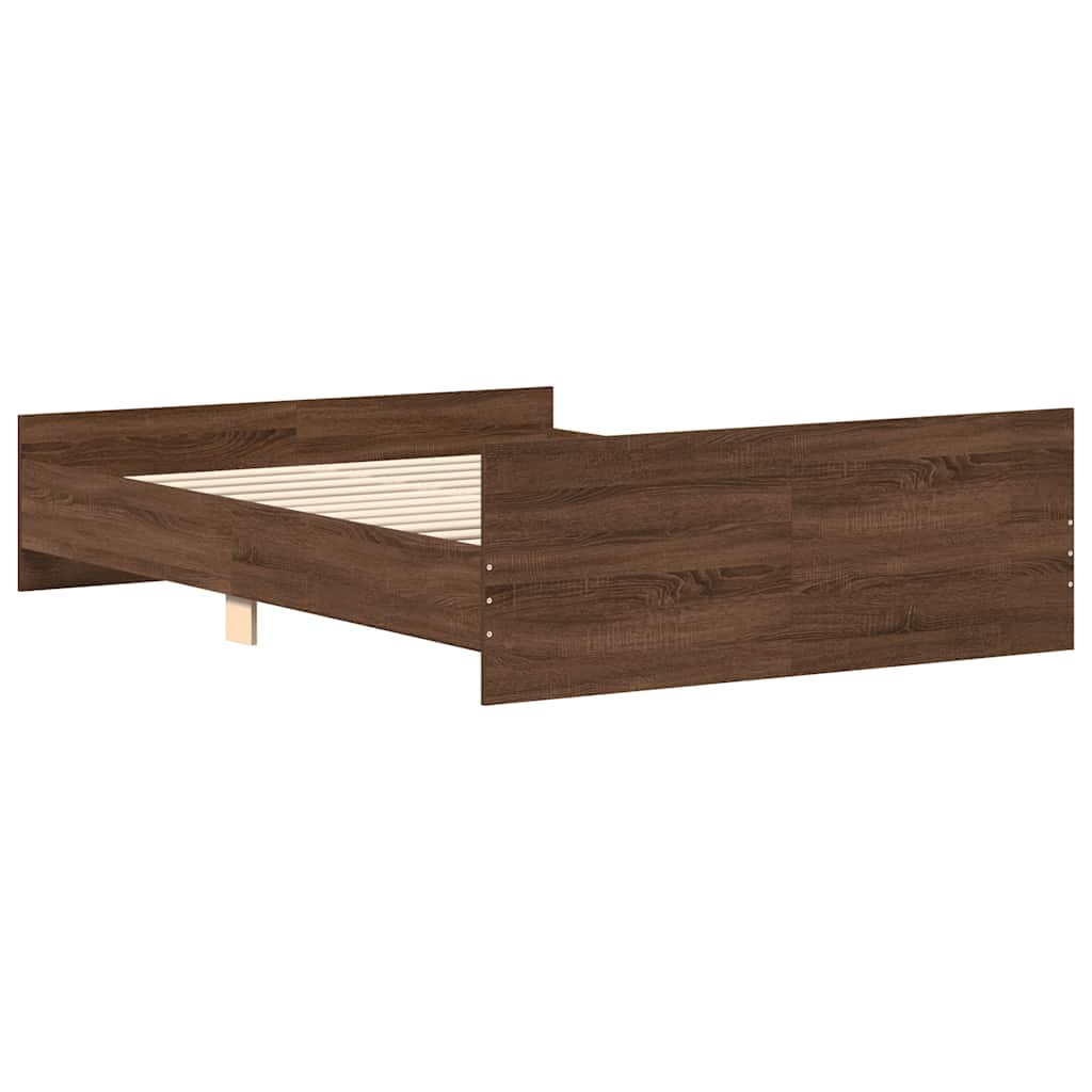 Modern Wooden King Size 150cm Bed Frame Base With Headboard & Footboard