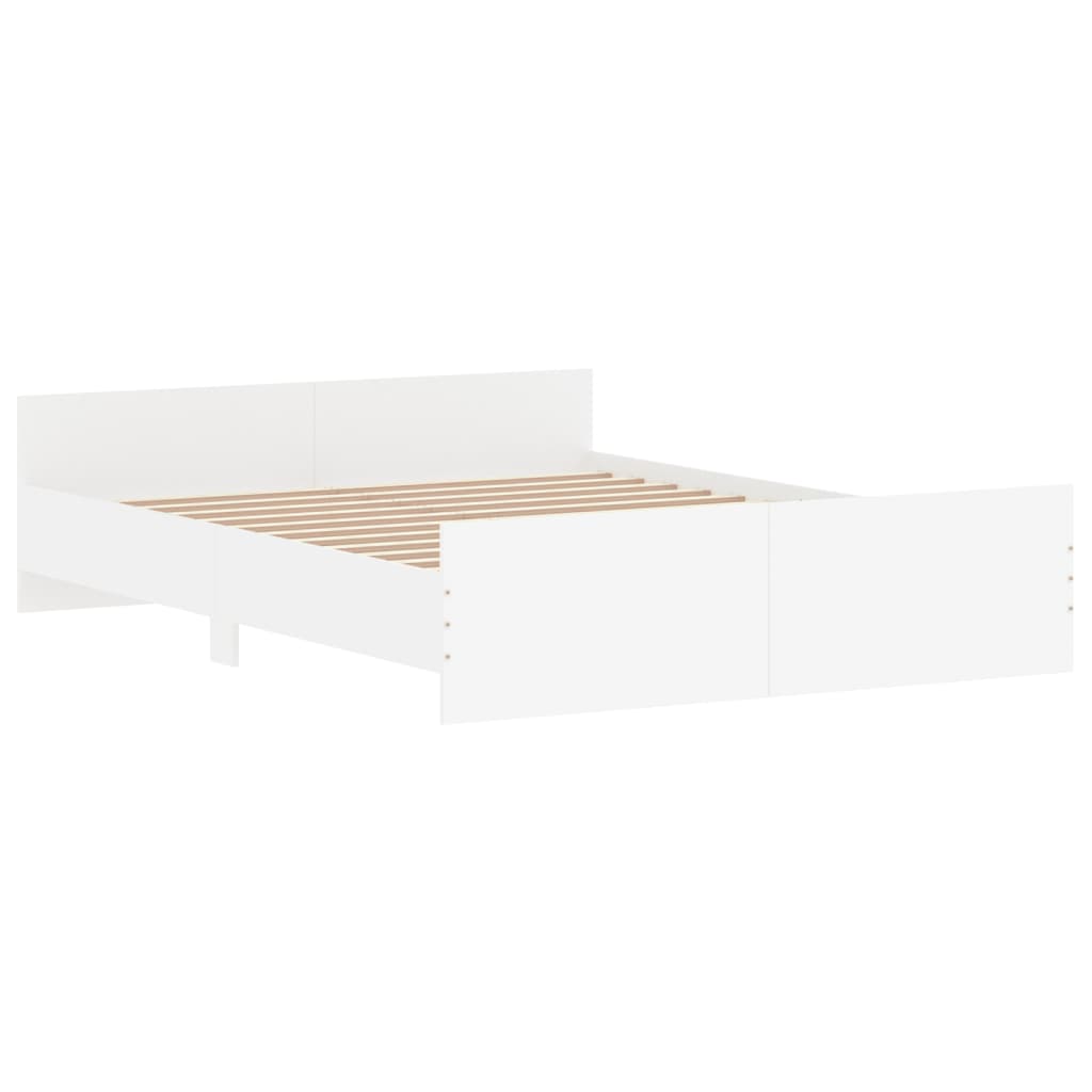 Modern Wooden Queen Size 160cm Bed Frame Base With Headboard & Footboard