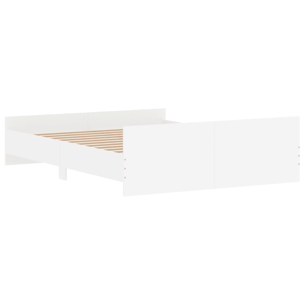 Modern Wooden Queen Size 160cm Bed Frame Base With Headboard & Footboard