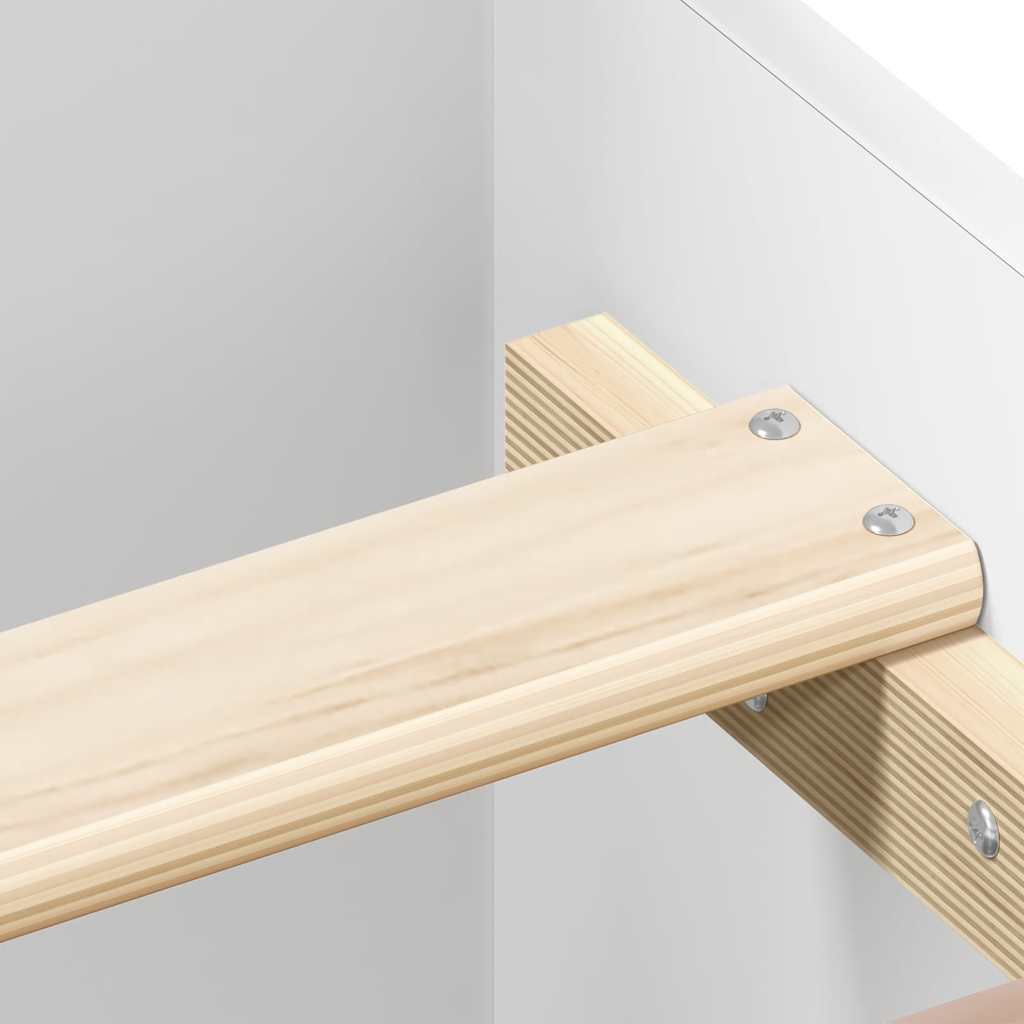 Bed Frame without Mattress White 160x200 cm