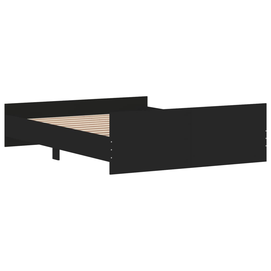Modern Wooden Queen Size 160cm Bed Frame Base With Headboard & Footboard