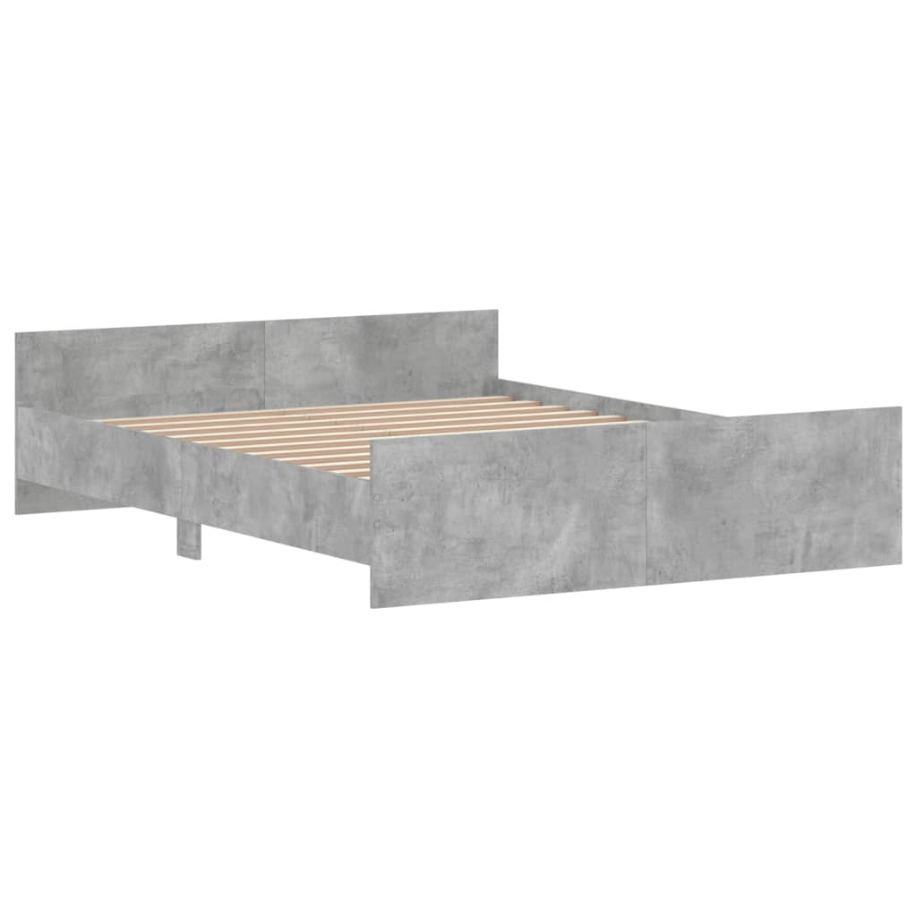 Modern Wooden Queen Size 160cm Bed Frame Base With Headboard & Footboard