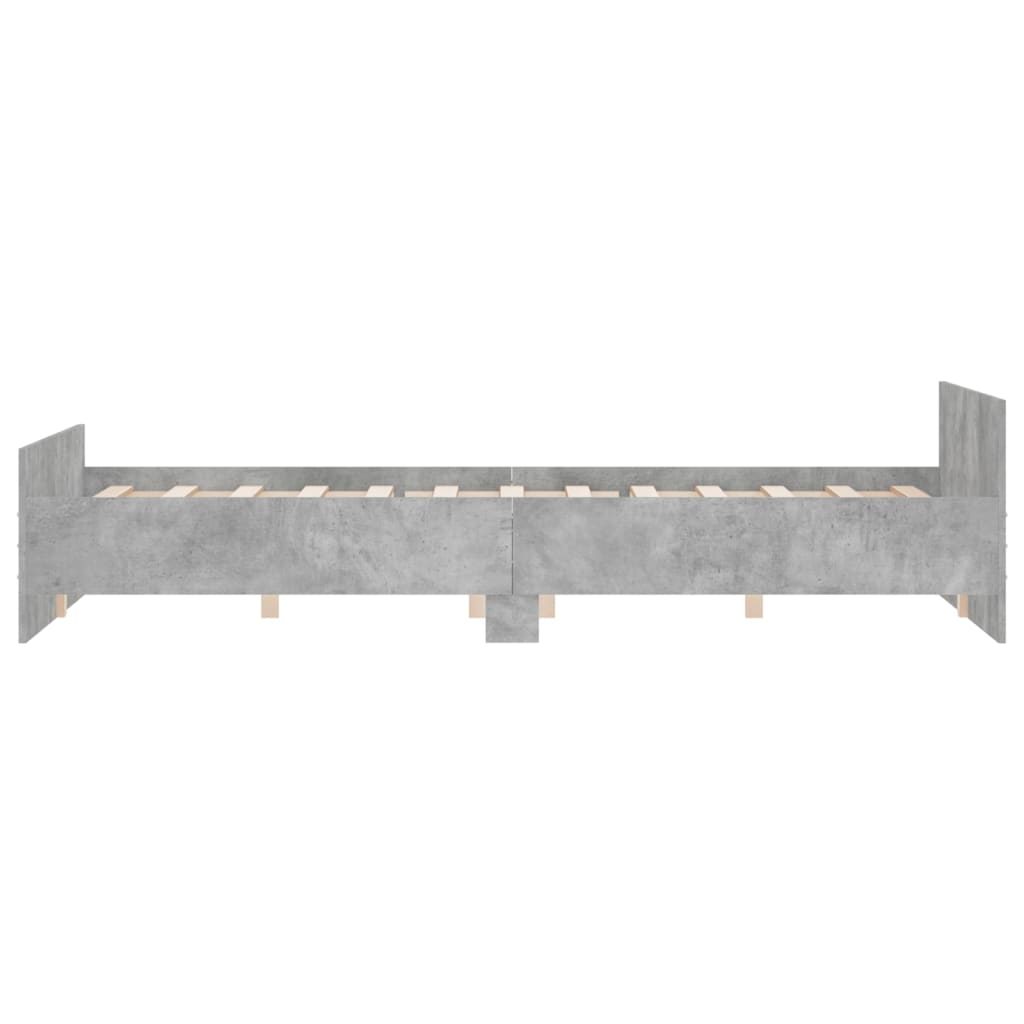 Modern Wooden Queen Size 160cm Bed Frame Base With Headboard & Footboard
