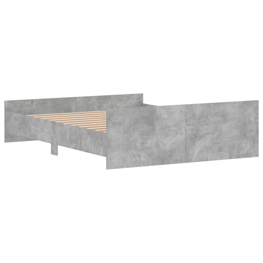 Modern Wooden Queen Size 160cm Bed Frame Base With Headboard & Footboard