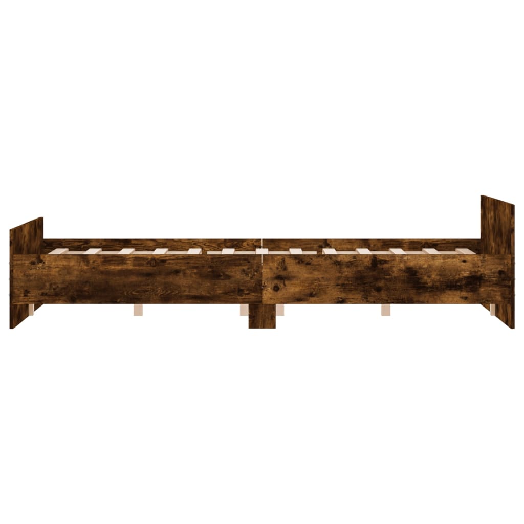 Modern Wooden Queen Size 160cm Bed Frame Base With Headboard & Footboard