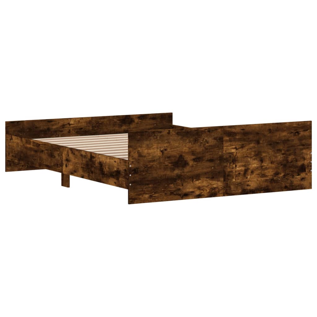 Modern Wooden Queen Size 160cm Bed Frame Base With Headboard & Footboard