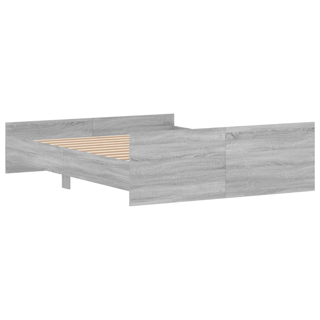 Modern Wooden Queen Size 160cm Bed Frame Base With Headboard & Footboard