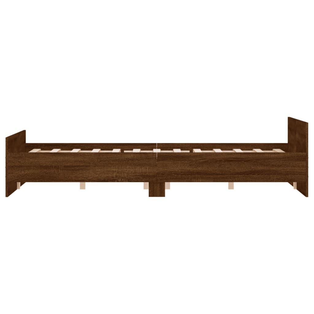 Modern Wooden Queen Size 160cm Bed Frame Base With Headboard & Footboard