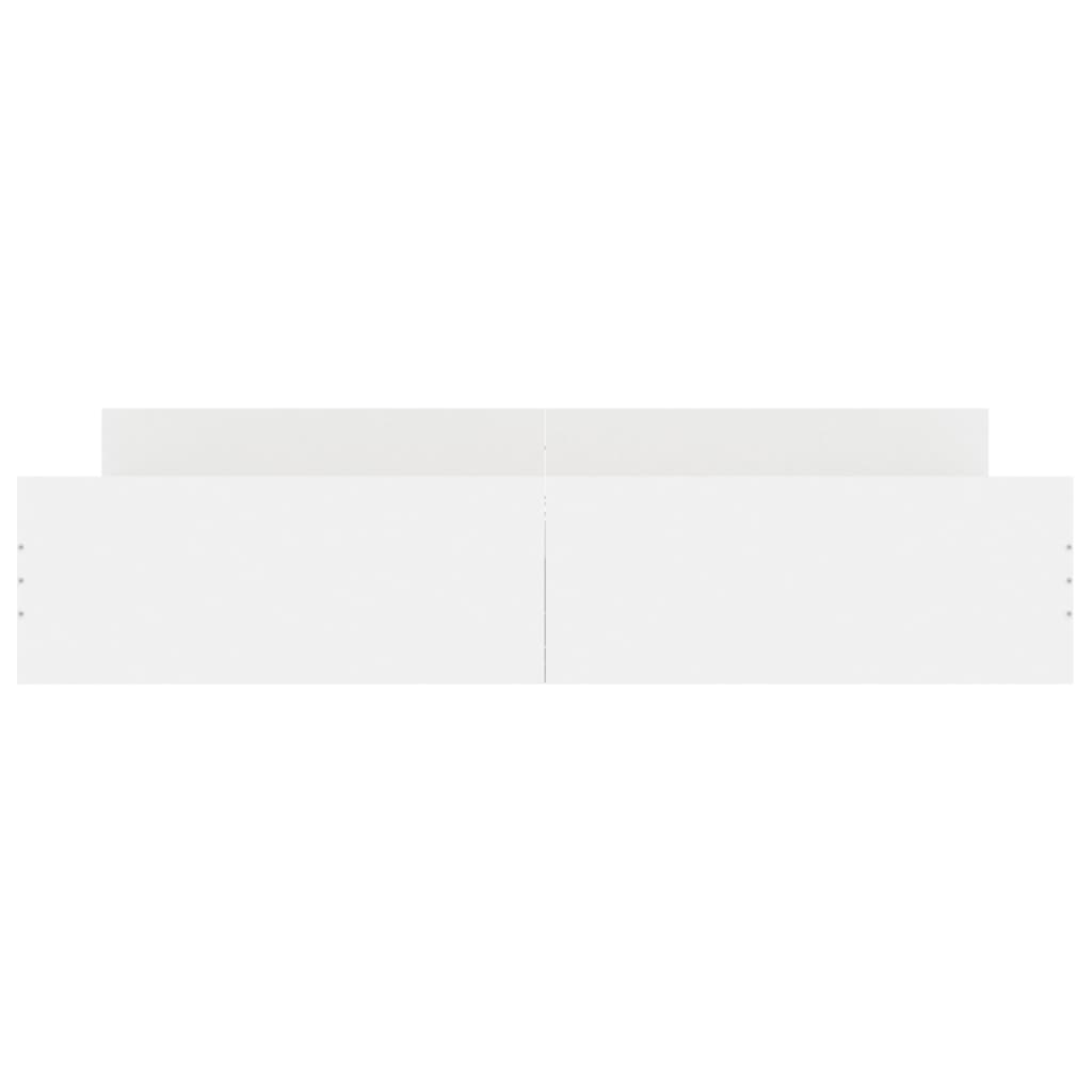 Bed Frame without Mattress White 180x200 cm Super King
