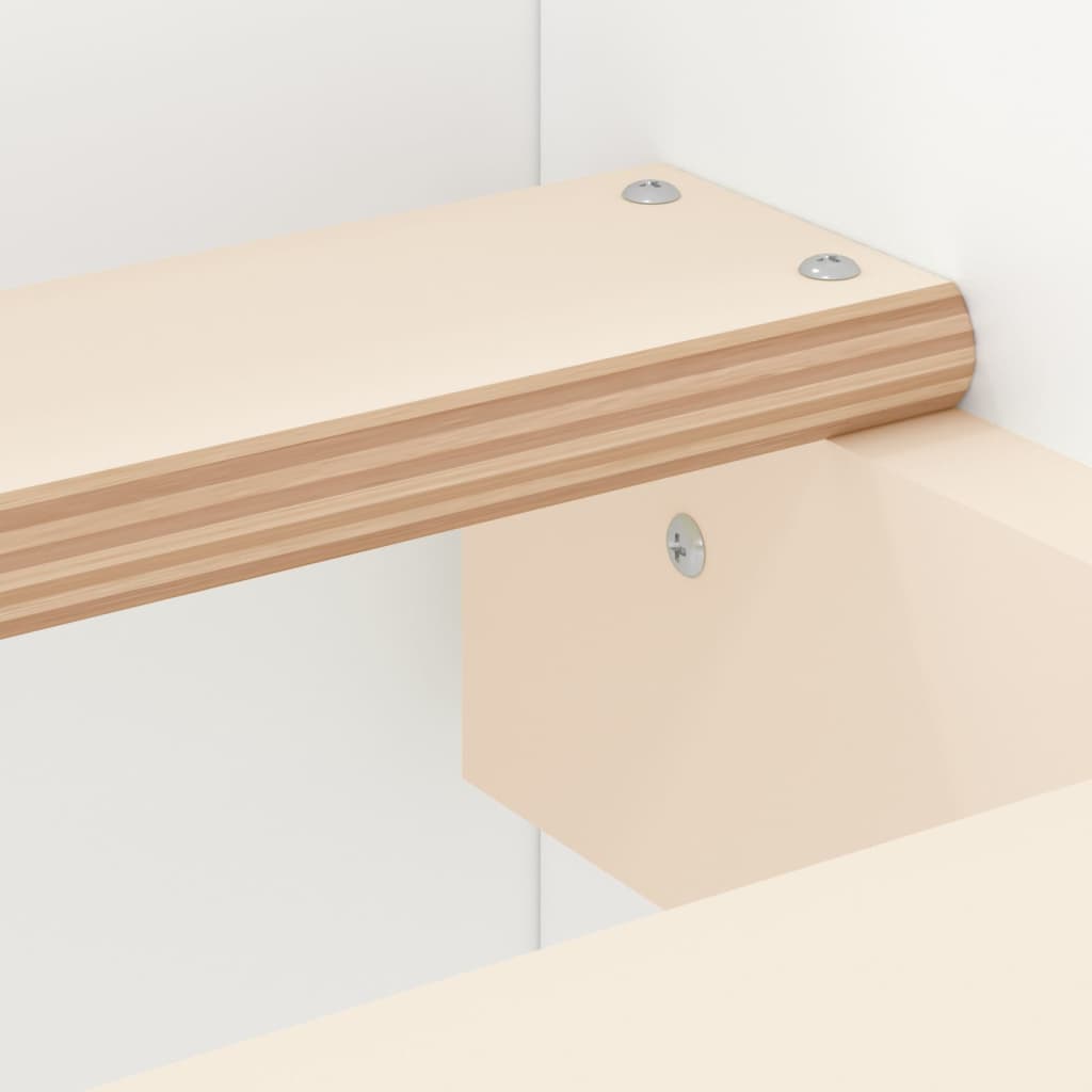 Bed Frame without Mattress White 180x200 cm Super King