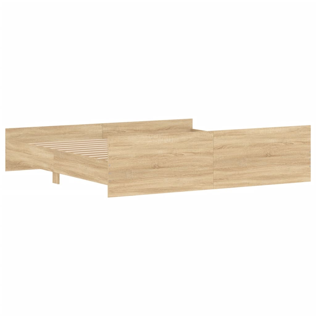 Modern Wooden Super King Size 180cm Bed Frame Base With Headboard & Footboard