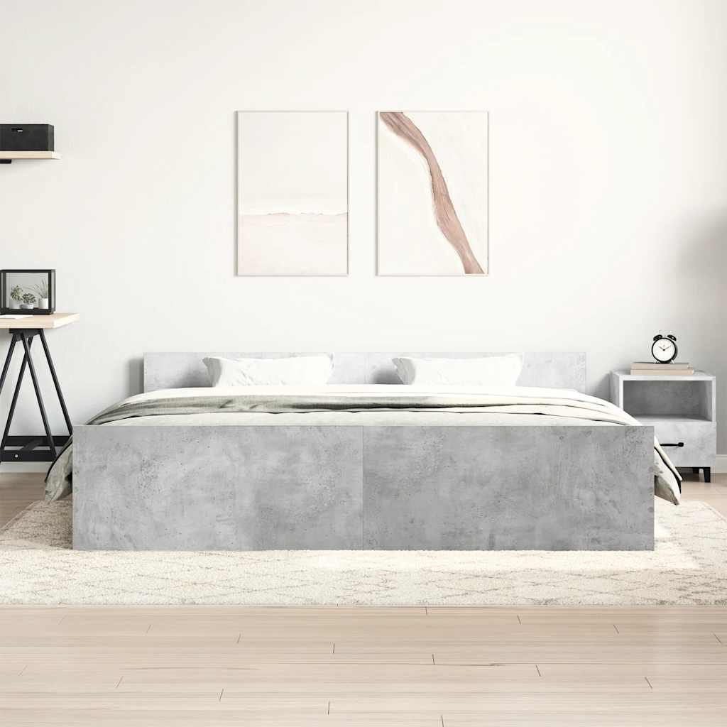 Modern Wooden Super King Size 180cm Bed Frame Base With Headboard & Footboard
