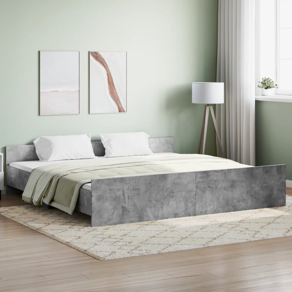 Modern Wooden Super King Size 180cm Bed Frame Base With Headboard & Footboard