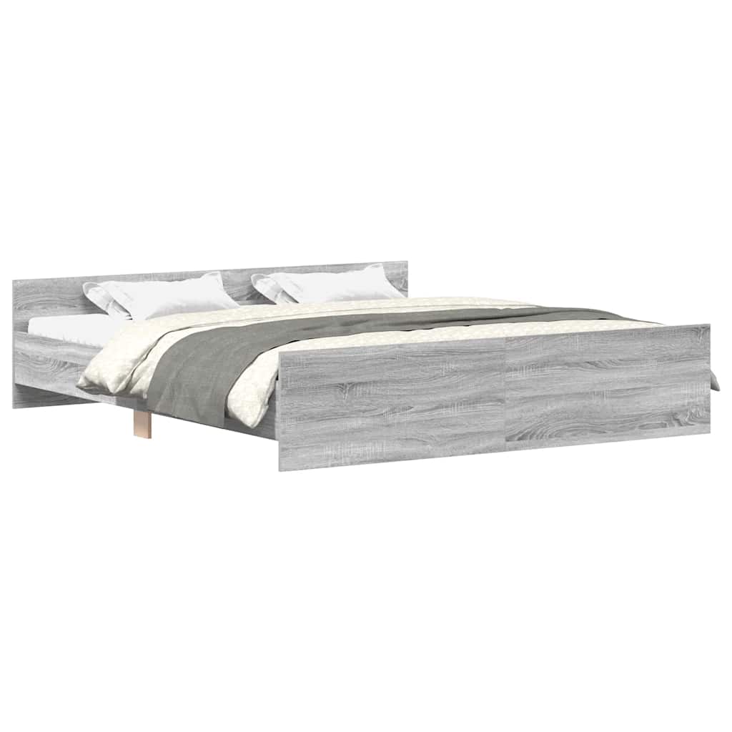 Modern Wooden Super King Size 180cm Bed Frame Base With Headboard & Footboard