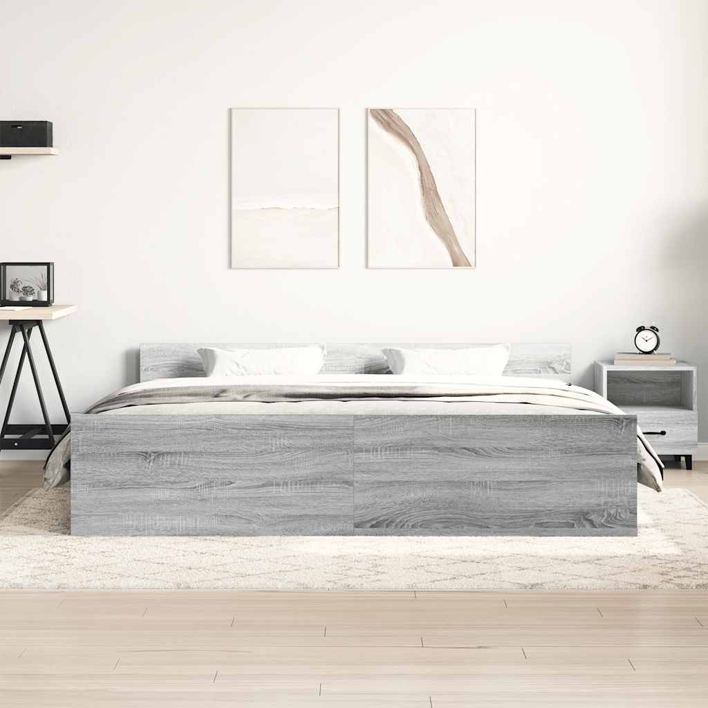 Modern Wooden Super King Size 180cm Bed Frame Base With Headboard & Footboard