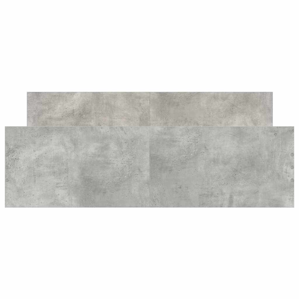 Bed Frame without Mattress Concrete Grey 140x190 cm