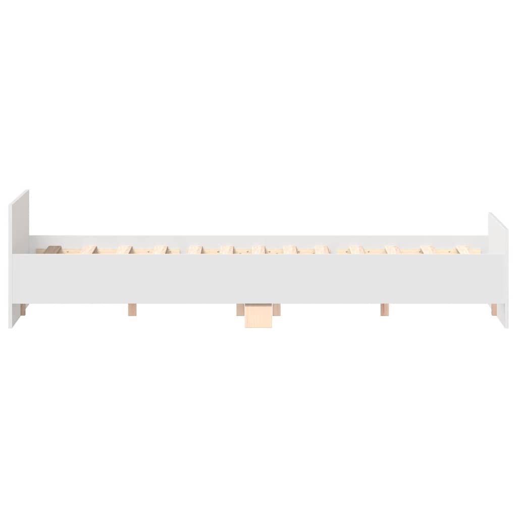 Bed Frame without Mattress White 135x190 cm Double