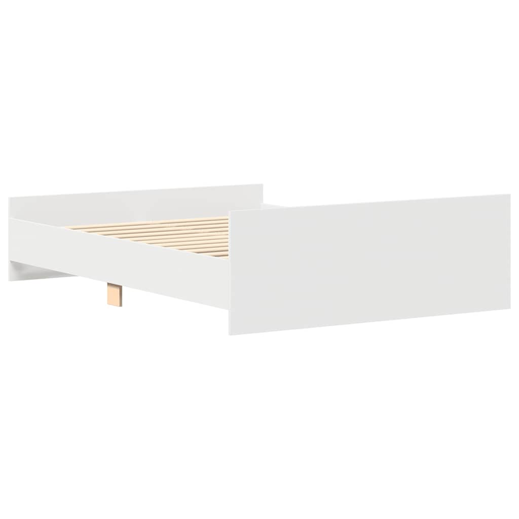 Modern Wooden Double Size 135cm Bed Frame Base With Headboard & Footboard