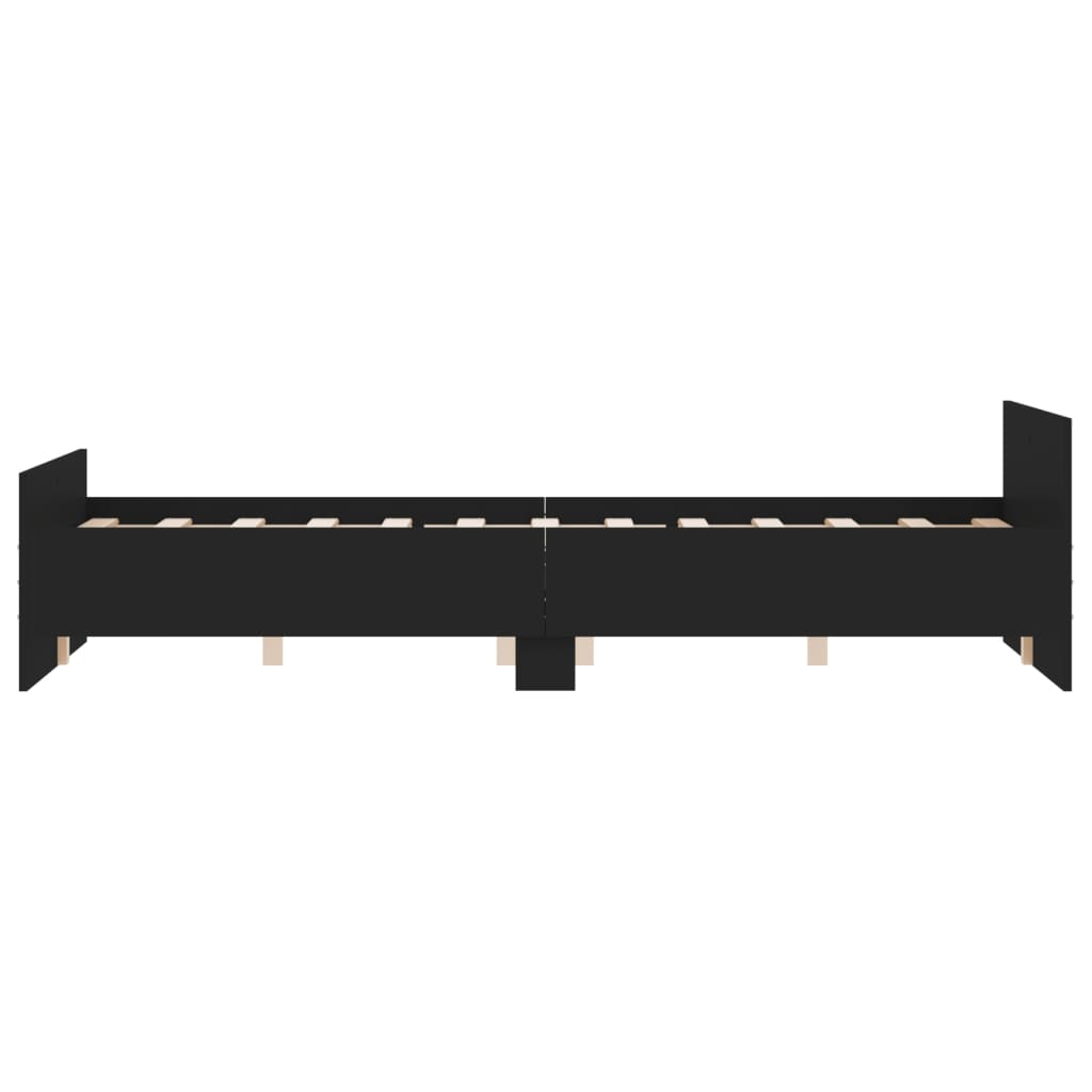 Modern Wooden Double Size 135cm Bed Frame Base With Headboard & Footboard