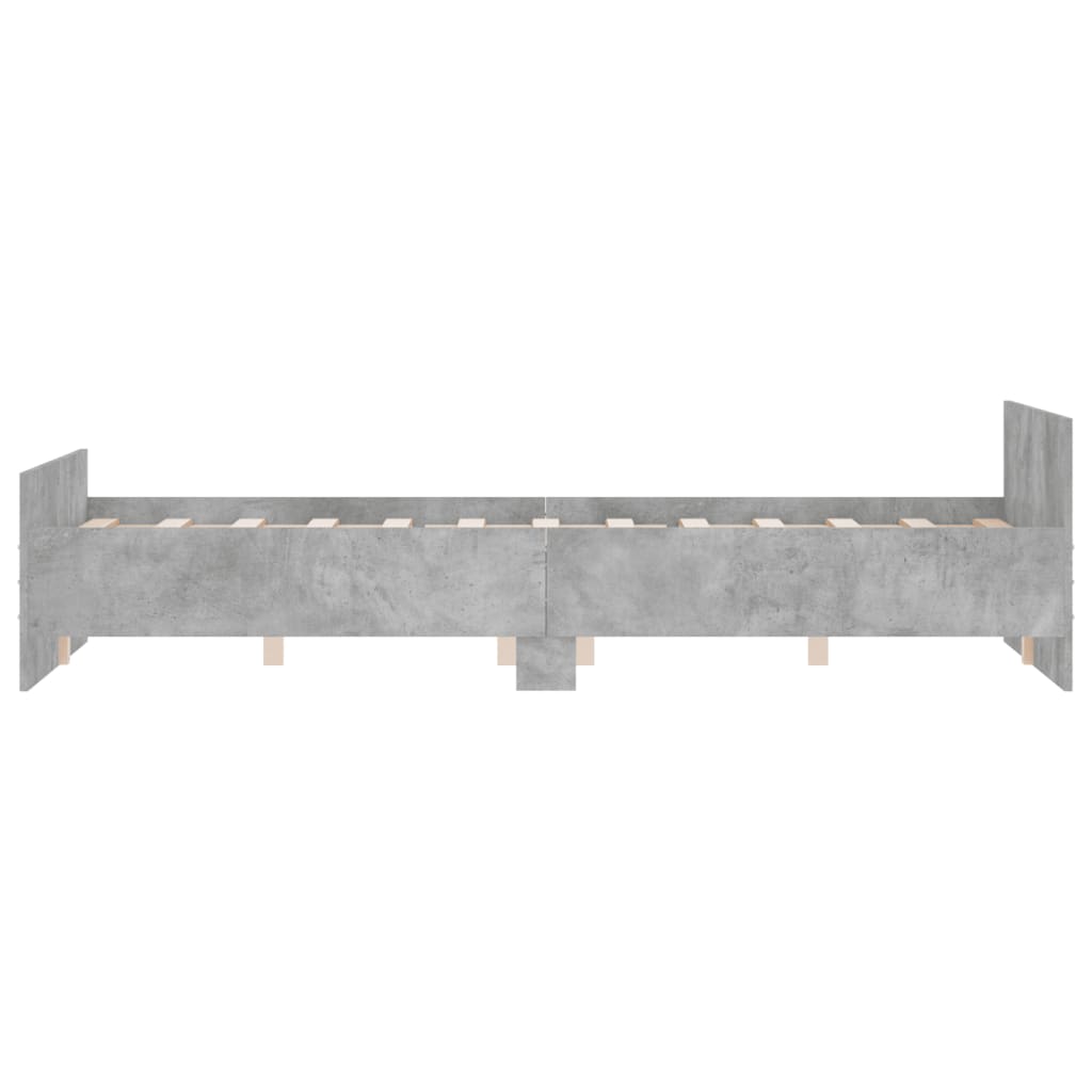 Modern Wooden Double Size 135cm Bed Frame Base With Headboard & Footboard