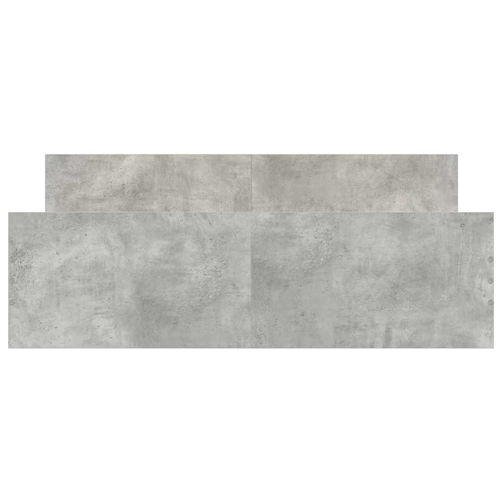 Bed Frame without Mattress Concrete Grey 135x190 cm Double