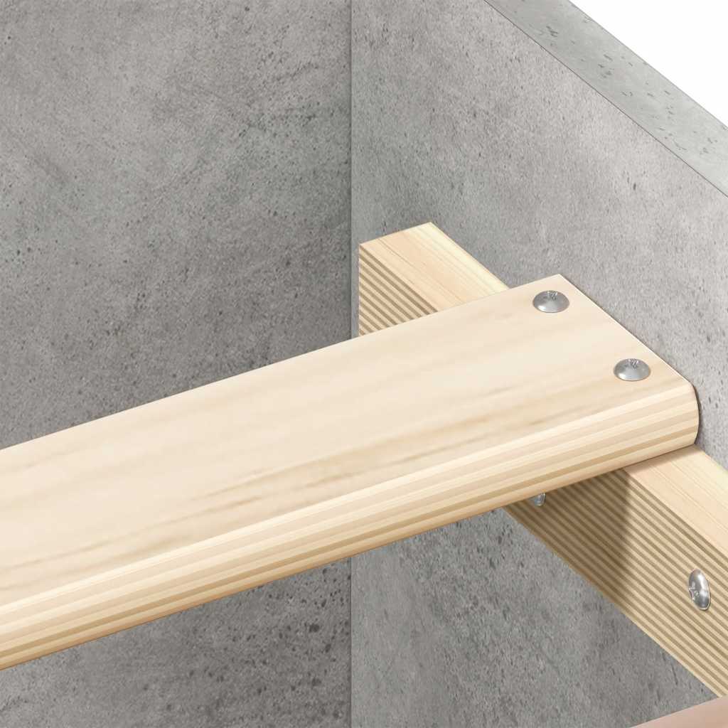 Bed Frame without Mattress Concrete Grey 135x190 cm Double