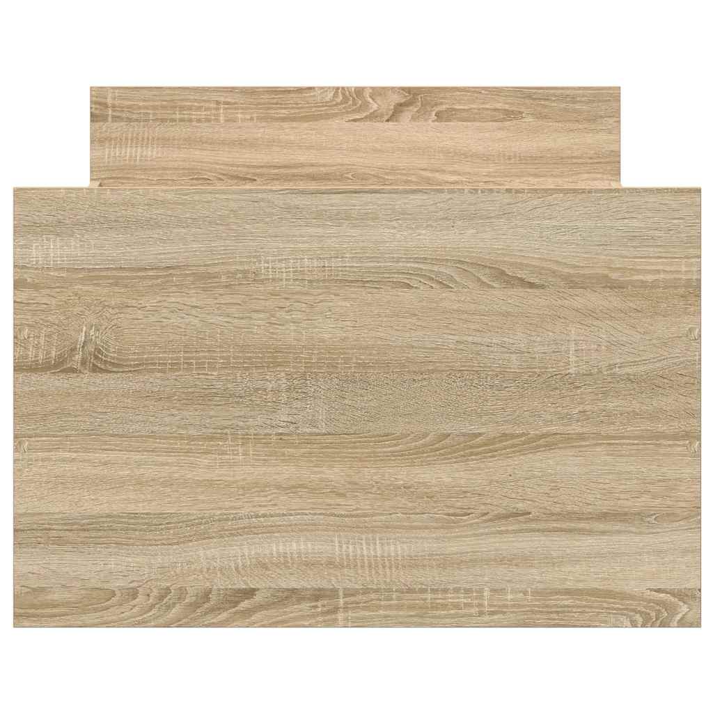 Bed Frame without Mattress Sonoma Oak 100x200 cm