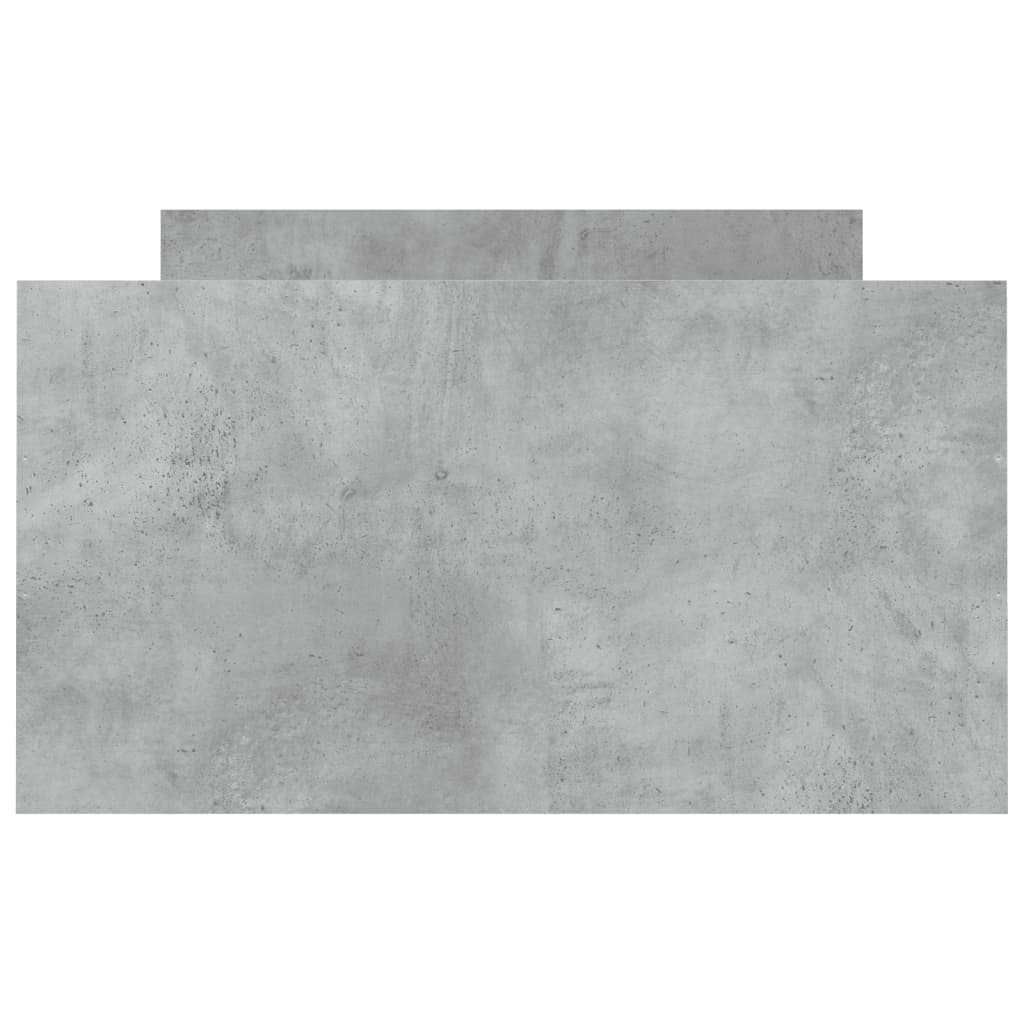 Bed Frame without Mattress Concrete Grey 90x200 cm