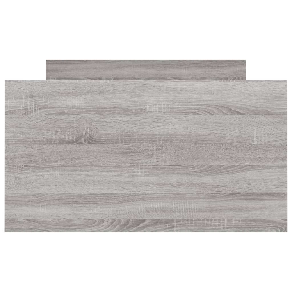 Bed Frame without Mattress Grey Sonoma 90x200 cm