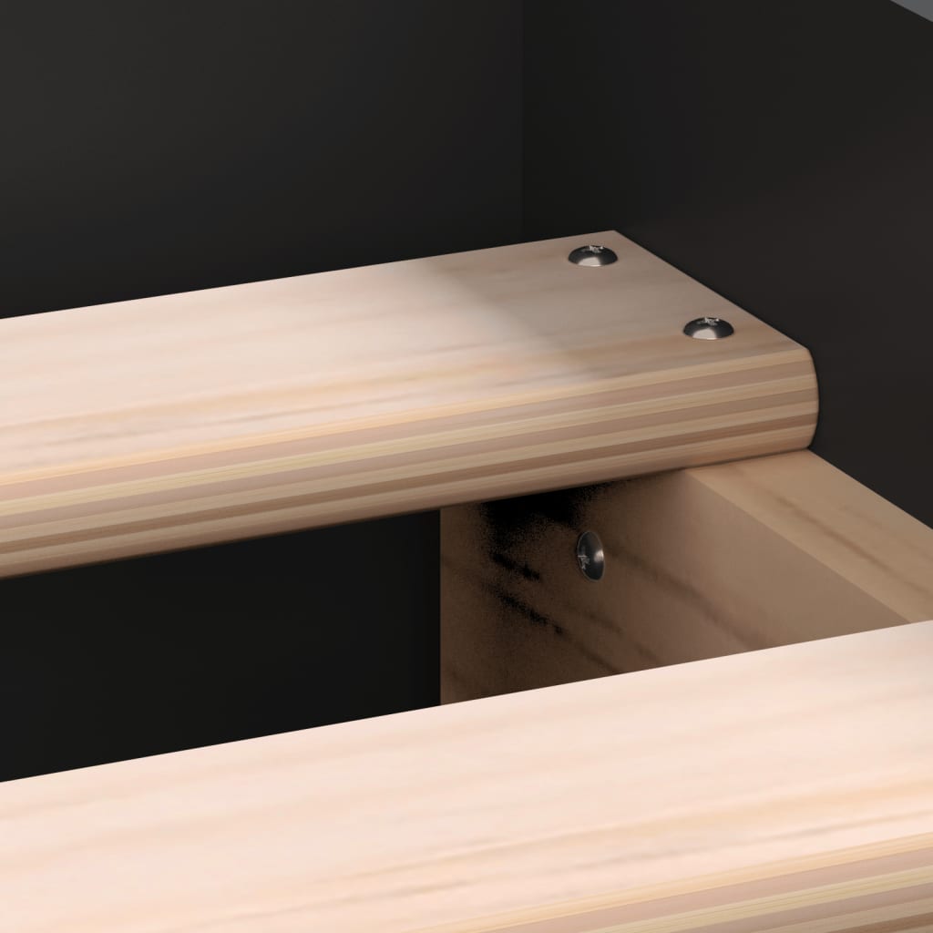 Modern Wooden Single Size 90cm Bed Frame Base With Storage Drawers Wood Beds