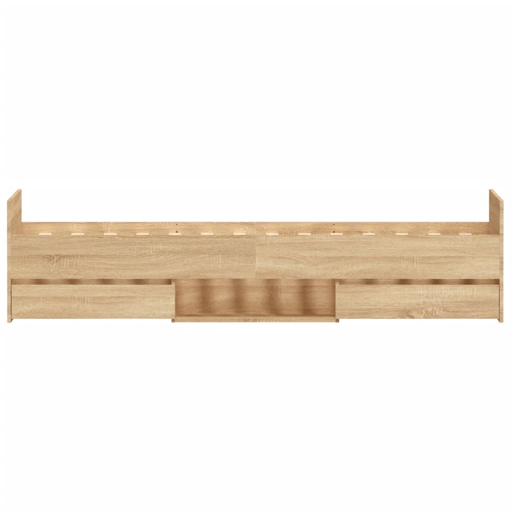 Modern Wooden Single Size 90cm Bed Frame Base With Storage Drawers Wood Beds