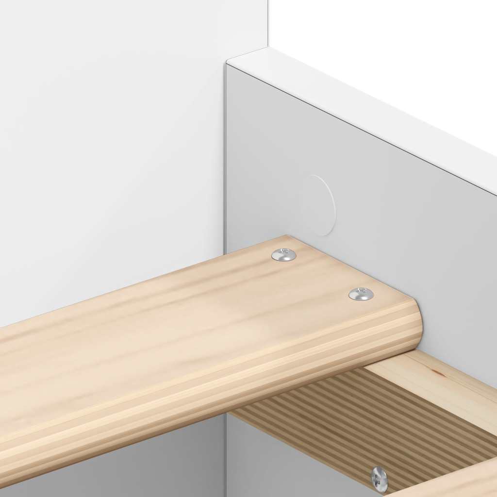 Bed Frame without Mattress White 75x190 cm Small Single