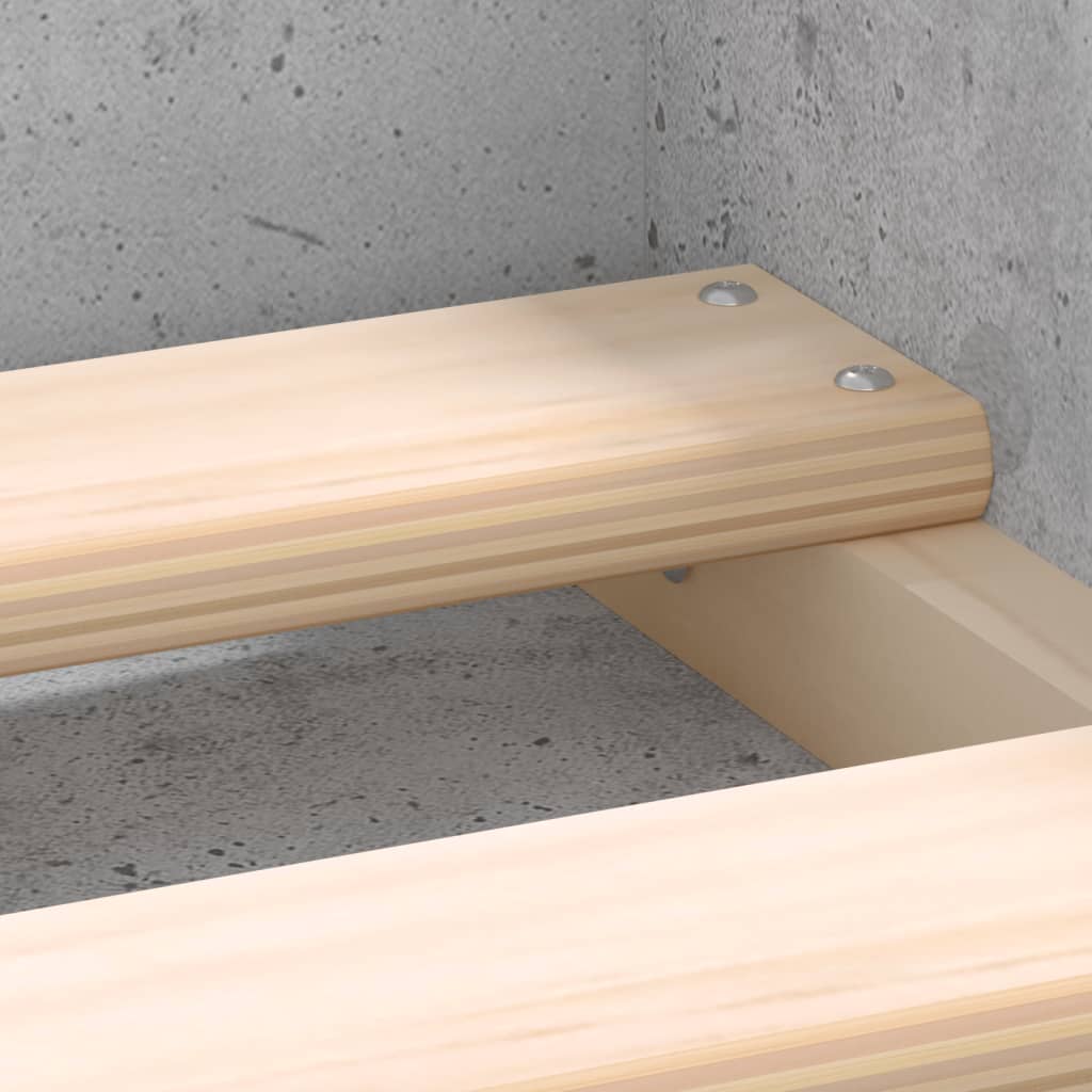Bed Frame without Mattress Concrete Grey 120x200 cm