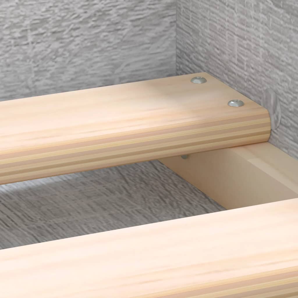 Bed Frame without Mattress Grey Sonoma 120x200 cm