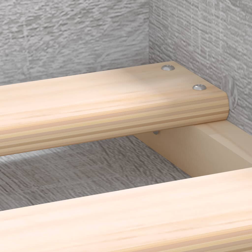 Bed Frame without Mattress Grey Sonoma 140x200 cm