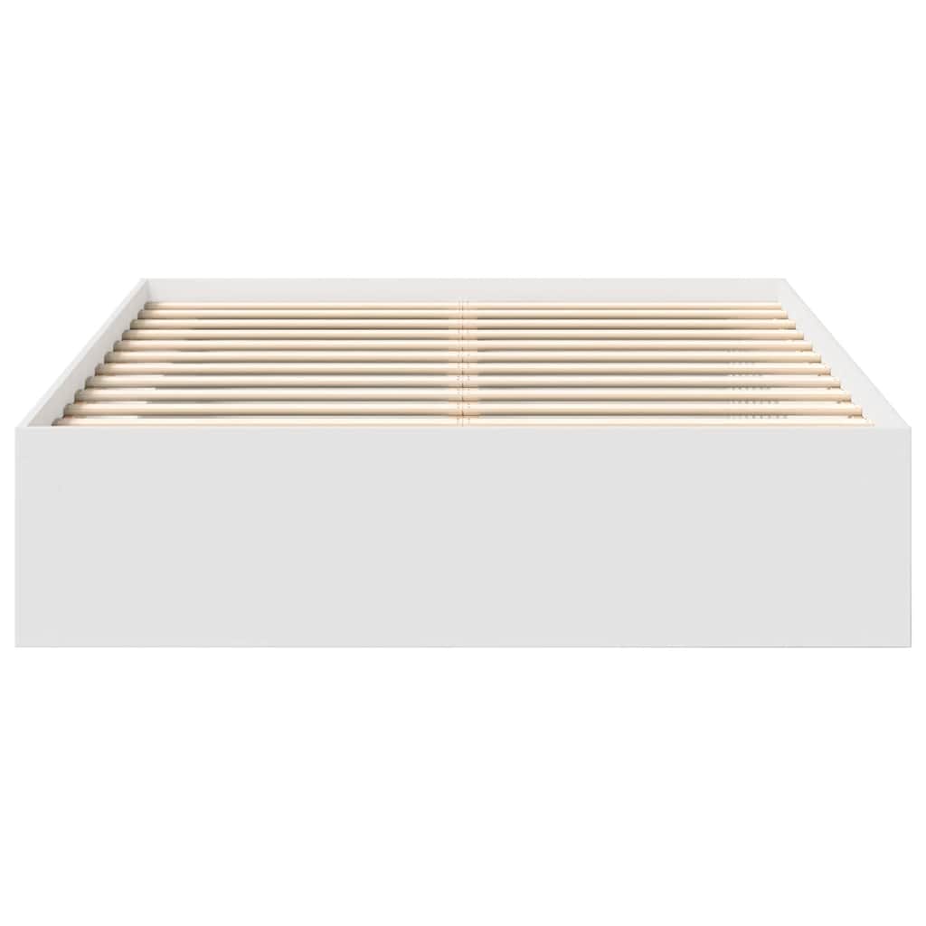 Bed Frame without Mattress White 160x200 cm