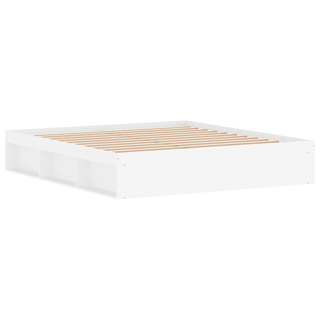 Bed Frame without Mattress White 180x200 cm Super King Super King Size