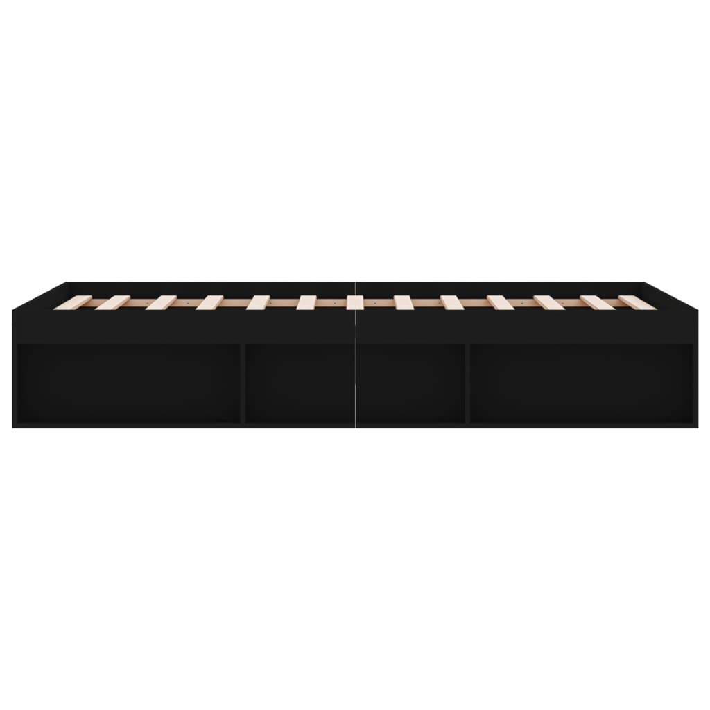 Bed Frame without Mattress Black 180x200 cm Super King Super King Size