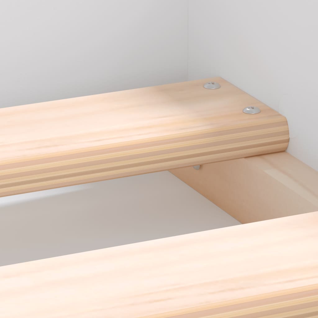 Bed Frame without Mattress White 140x190 cm