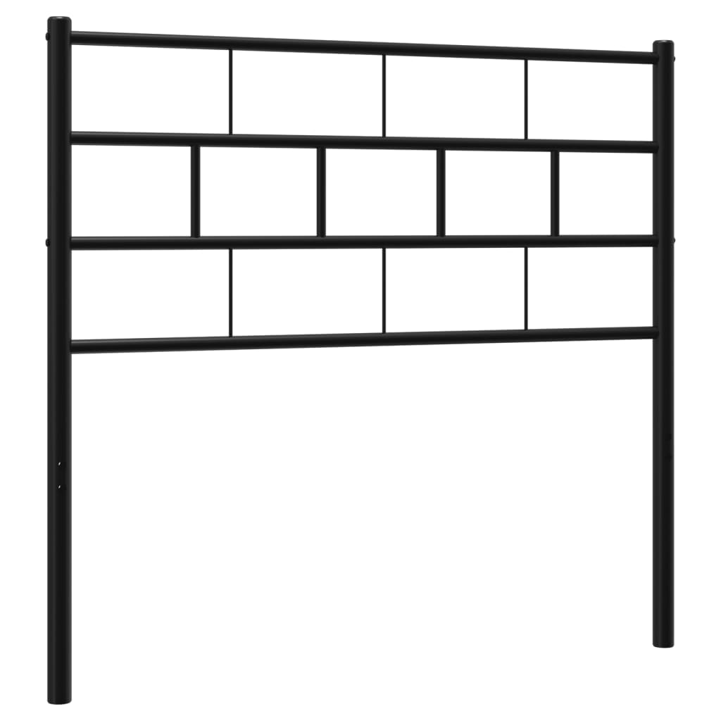 Metal Headboard Black 80 cm