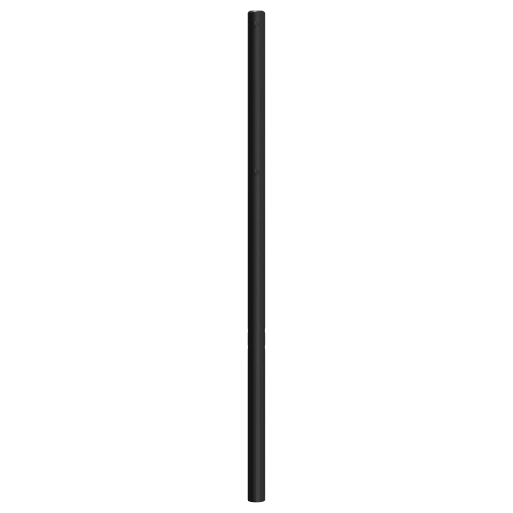 Metal Headboard Black 193 cm