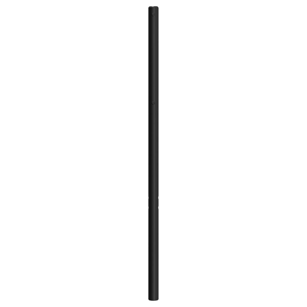 Metal Headboard Black 200 cm