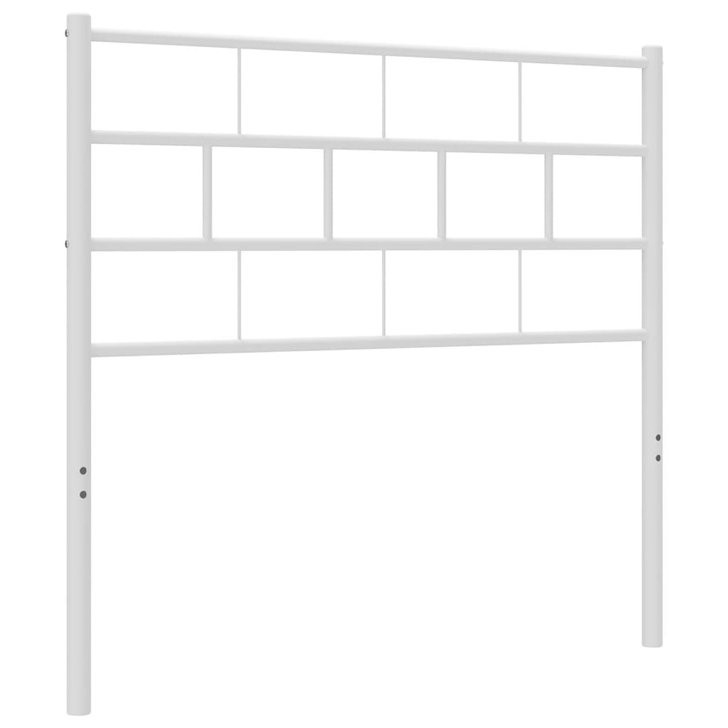 Metal Headboard White 75 cm