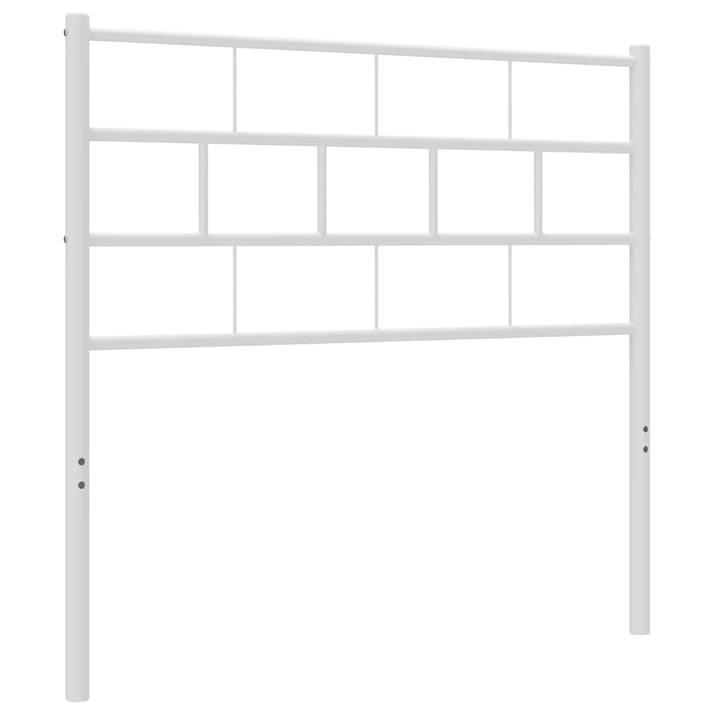Metal Headboard White 100 cm