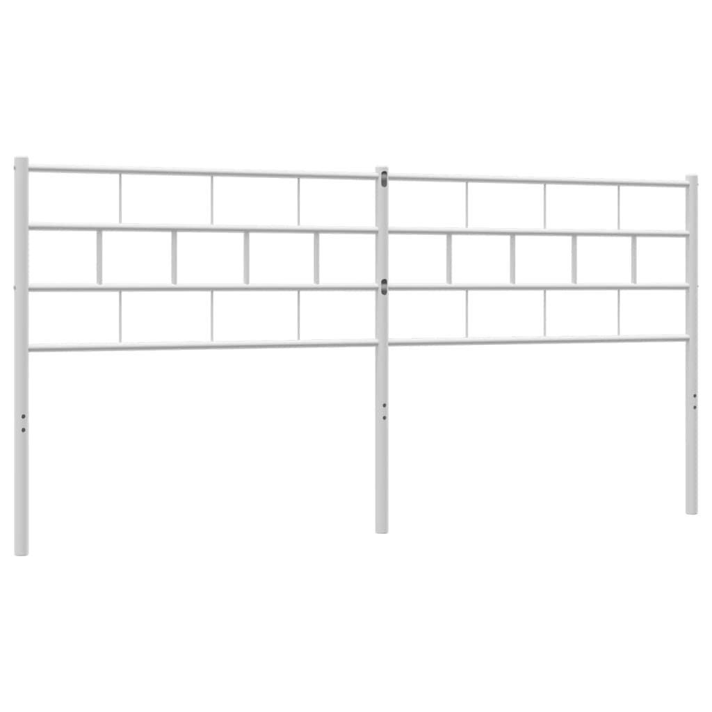 Metal Headboard White 200 cm