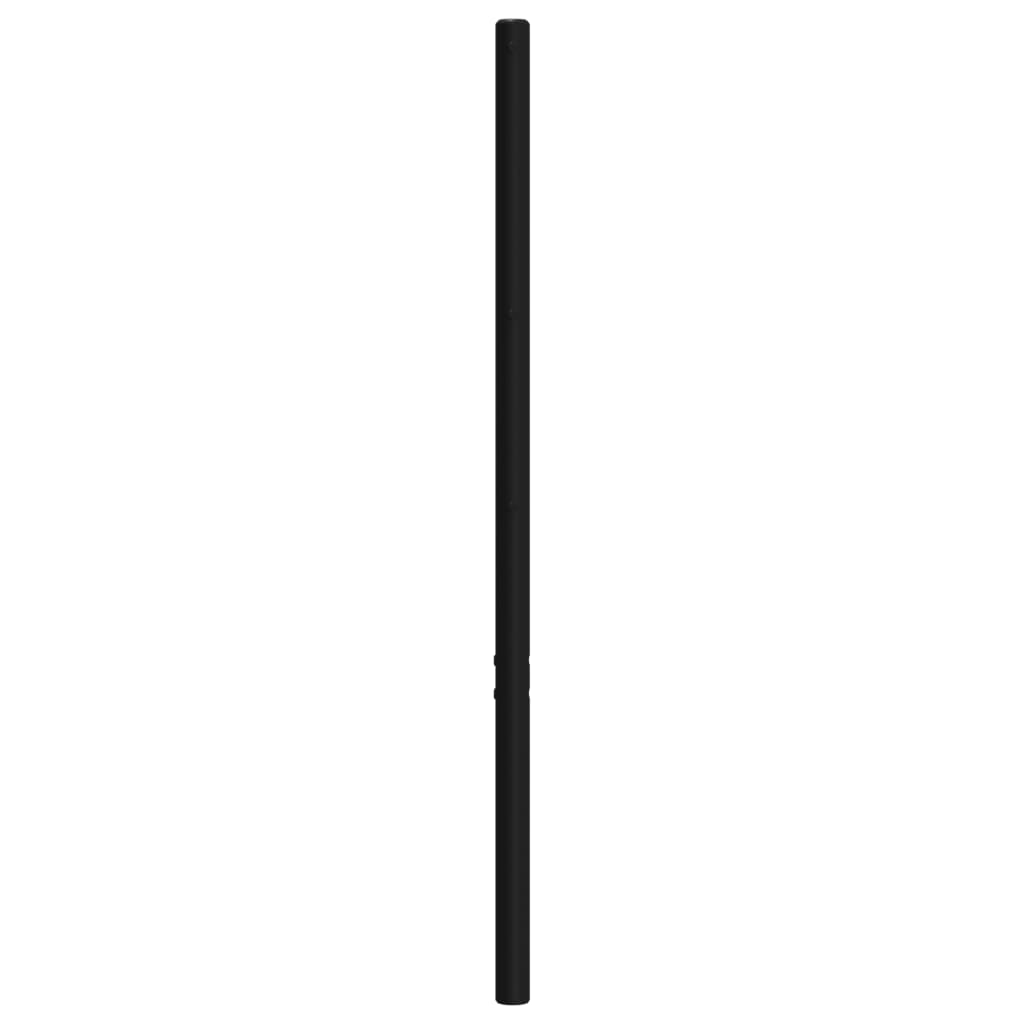 Metal Headboard Black 135 cm